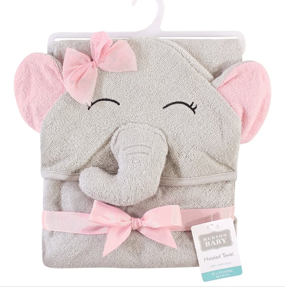 Elephant Hooded Bath Towel